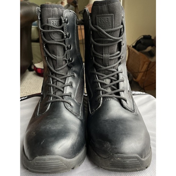 Free Soldier Combat Desert Military Boots Men’s Size 12 Black Waterproof ACC0030 main image 7